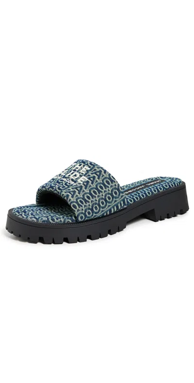 Marc Jacobs The Slides Sun Faded Denim