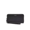 Marc Jacobs The Slim 84 Continental Black Wallet In Black