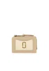 Marc Jacobs Khaki Leather Utility Snapshot Dtm Slim Wallet In Beige