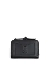 Marc Jacobs Logo-plaque Leather Wallet In Black