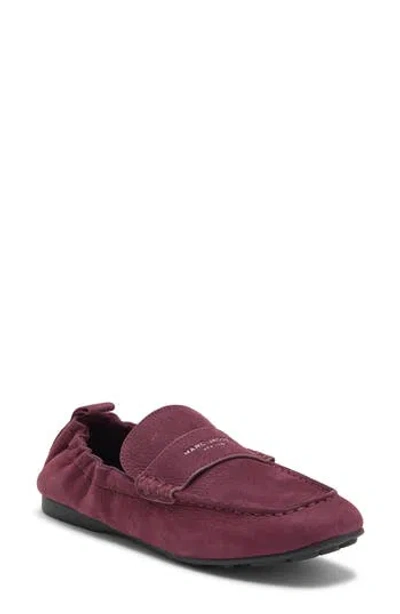 Marc Jacobs The Slim Driver Leather Loafer In Purple