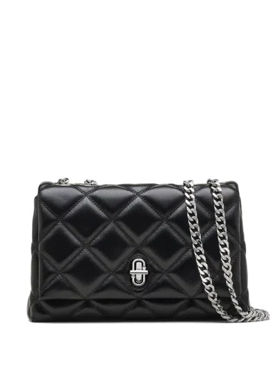 Marc Jacobs The Slim Dual Leather Shoulder Bag In Black