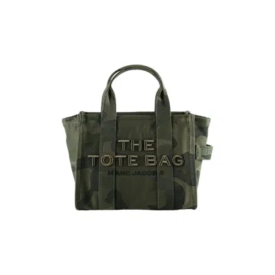 Pre-owned Marc Jacobs The Small Camo Jacquard Tote Bag 'camo Multicolor' | Green | Women's Size Onesize