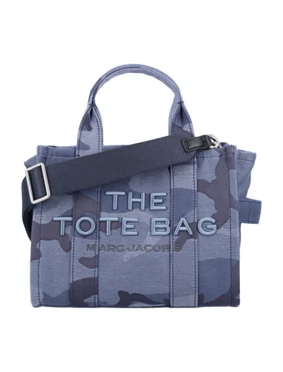 Marc Jacobs The Small Camo Tote Bag In Blue Multi Camou