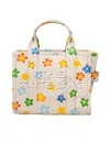 Marc Jacobs The Small Canvas Tote Bag With Flower Print In Red