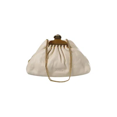 Pre-owned Marc Jacobs The Small Claw Clip Clutch Bag 'ivory' | Cream | Women's Size Onesize In White