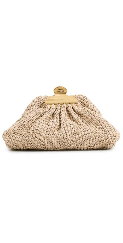 Marc Jacobs The Small Claw Clip Clutch Natural In Brown
