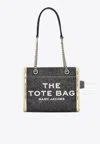 Marc Jacobs The Small Denim Chain Tote Bag In Black