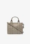 Marc Jacobs The Small Grained Leather Tote Bag In Gray