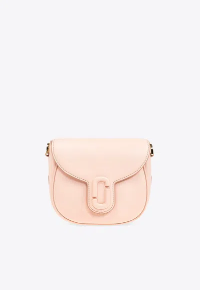 Marc Jacobs The Small J Marc Leather Saddle Bag In Pink