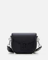 Marc Jacobs The Small Saddle Leather Shoulder Bag In Black