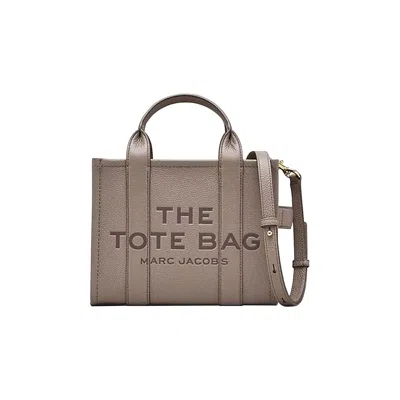 Pre-owned Marc Jacobs The Small Leather Tote Bag 'cement' | Tan | Women's Size Onesize In Brown