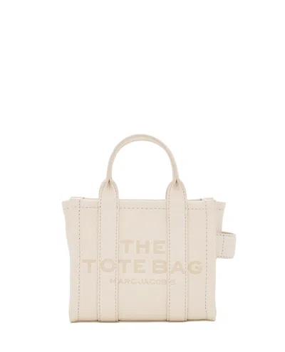 Marc Jacobs The Small Leather Tote Bag In Neutrals