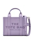 Marc Jacobs The Leather Small Tote Bag In Purple