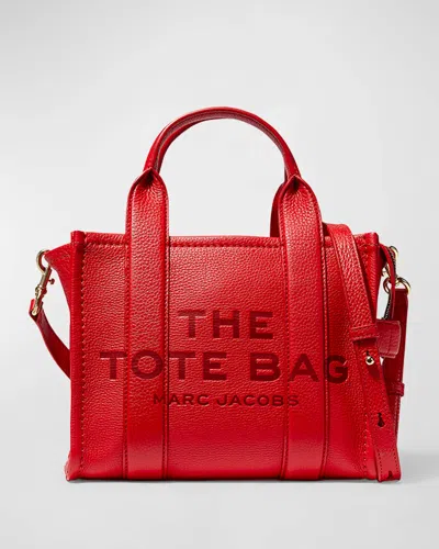 Marc Jacobs The Small Leather Tote Bag In Red