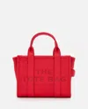 Marc Jacobs The Leather Medium True Red Tote Bag In Red