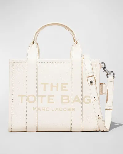 Marc Jacobs The Small Leather Tote Bag In Silver