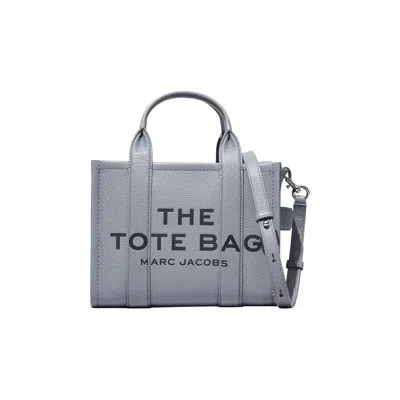 Pre-owned Marc Jacobs The Small Leather Tote Bag 'wolf Grey' | Women's Size Onesize In Gray