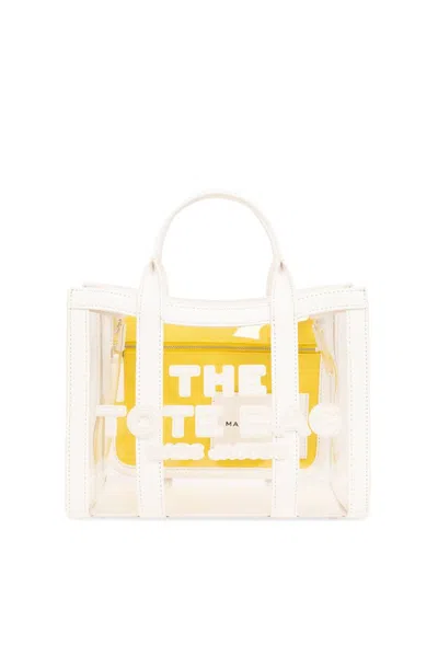 Marc Jacobs The Small Logo Printed Tote Bag In Yellow