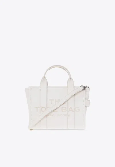 Marc Jacobs The Small Logo Tote Bag In White