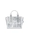 Marc Jacobs 'the Small Metallic Leather' Tote Bag In Silver