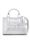 Marc Jacobs The Metallic Leather Tote Bag In Silver
