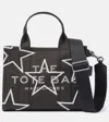 Marc Jacobs Structured Black Handbag With Star Motif And Versatile Strap In Black