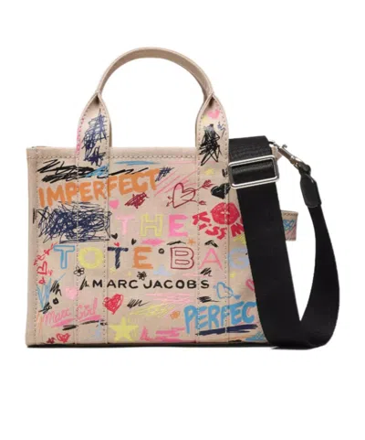 MARC JACOBS MARC JACOBS THE PUNK SCRIBBLE SMALL TOTE BAG