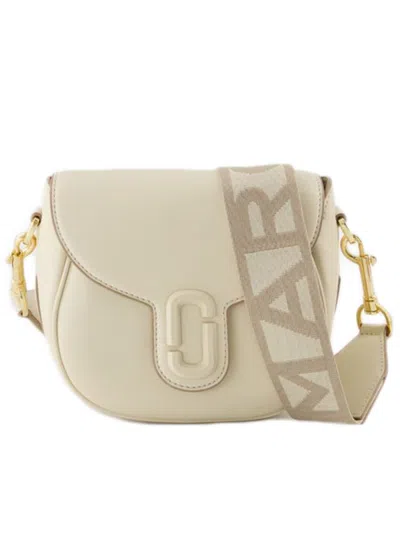 MARC JACOBS MARC JACOBS THE SMALL SADDLE BAG - LEATHER - WHITE