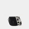 Marc Jacobs Adjustable Webbing Strap Saddle Bag In Black
