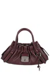 Marc Jacobs Marni Wide Black Bermuda With Marni Symbol Logo In Burgundy