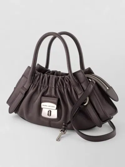 Marc Jacobs The Small Satchel Lambskin Shoulder Bag In Brown