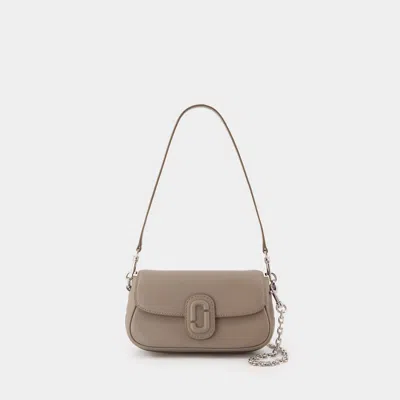 MARC JACOBS THE SMALL SHOULDER BAG - MARC JACOBS - CUIR - GRIS