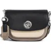 Marc Jacobs The Small Signet Turnlock Colorblock Saddle Bag