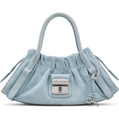 Marc Jacobs The Small Suede Satchel In Blue