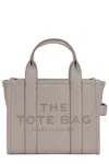 Marc Jacobs Structured Small Tote With Adjustable Strap And Embossed Logo In Neutral