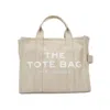 MARC JACOBS THE SMALL TOTE BAG- BEIGE - COTTON