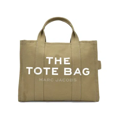 Marc Jacobs The Small Tote Bag- Slate Green - Cotton In Neutrals