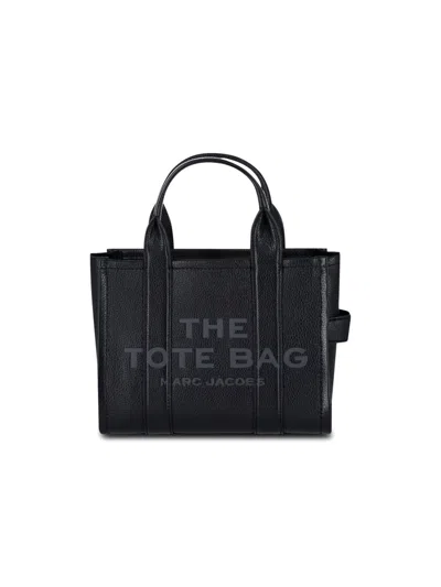 Marc Jacobs The Crossbody Leather Tote Bag In Black