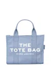 Marc Jacobs Tote Bag The Small Tote Blue In Canvas
