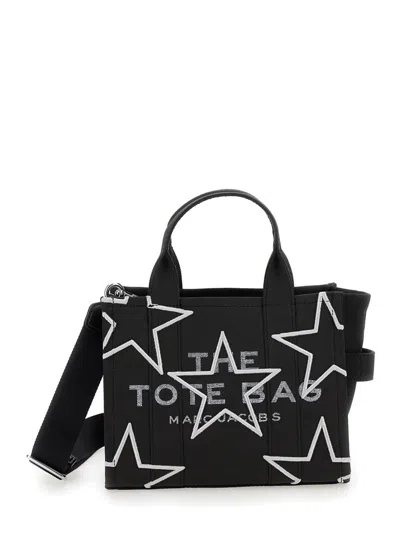 Marc Jacobs The Tote Bag Mini Stars In Black