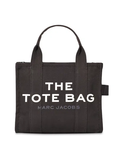 Marc Jacobs Compact Structured Tote Bag With Bold Lettering In Black