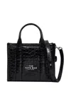 Marc Jacobs Black Small 'the Croc-embossed' Tote In Black