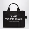 Marc Jacobs The Small Tote Bag In Black Canvas In Metallic