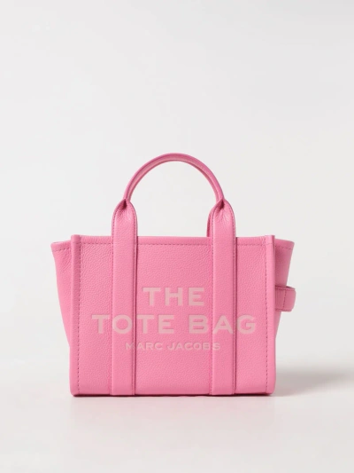 Marc Jacobs The Small Tote Bag In Grained Leather In Blush Pink