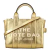 Marc Jacobs The Medium Metallic Tote Bag In Gold Tone
