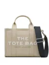 Marc Jacobs 'traveler Handbag' Mini Beige Tote Bag With Logo In Neutrals