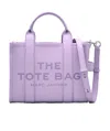 Marc Jacobs The Leather Medium Tote Bag In Purple