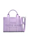 Marc Jacobs The Leather Mini Tote Bag In Purple