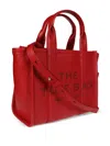 Marc Jacobs Borsa A Mano The Leather Small Tote Bag True Red In Red